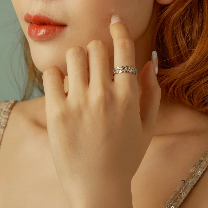 (immagine per) Anello foglia stile PANDORA - BSR600 - Visualizza 10