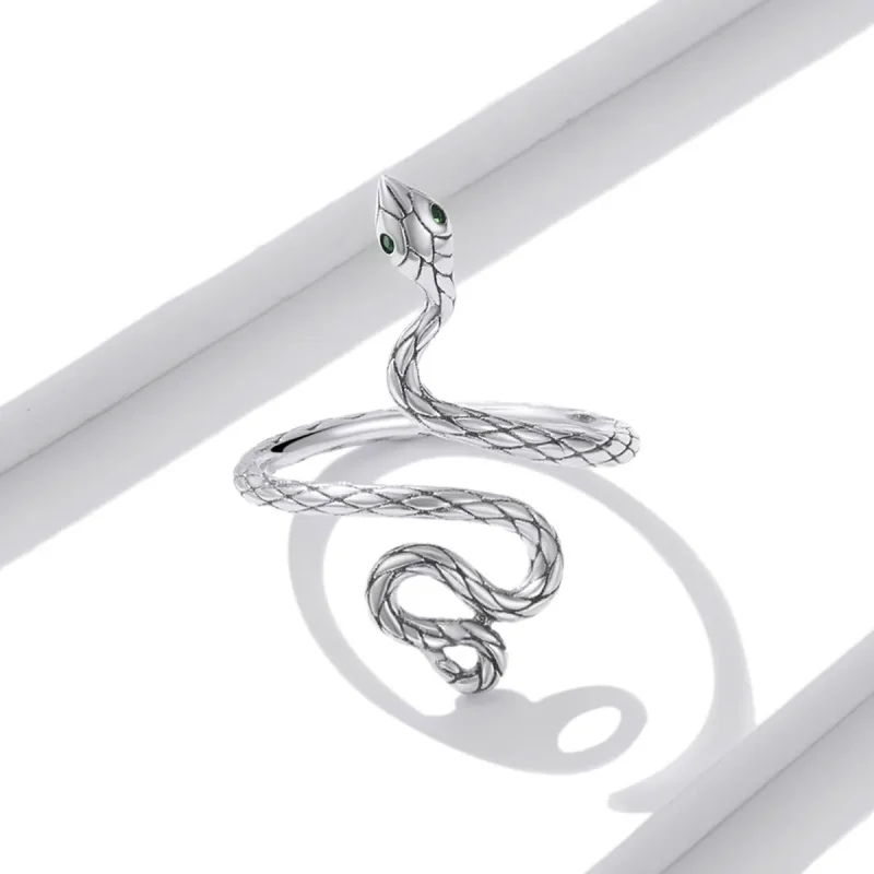(immagine per) Anello in argento stile PANDORA con serpente - BSR199 - Visualizza 2