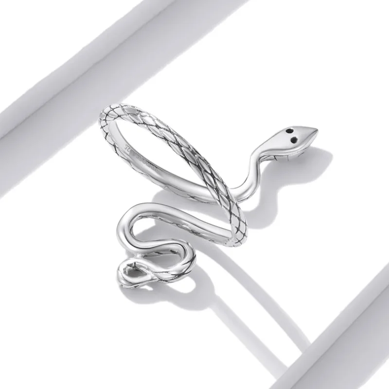 (immagine per) Anello in argento stile PANDORA con serpente - BSR199 - Visualizza 4