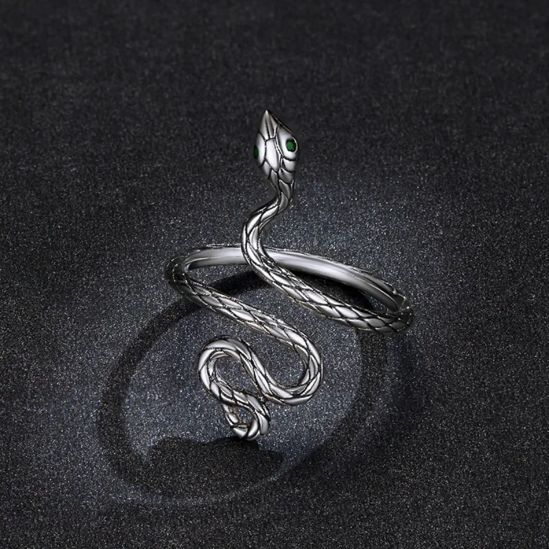 (immagine per) Anello in argento stile PANDORA con serpente - BSR199 - Visualizza 5