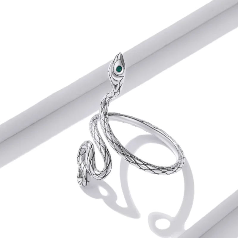 (immagine per) Anello in argento stile PANDORA con serpente - BSR199 - Visualizza 9