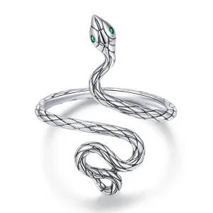 (immagine per) Anello in argento stile PANDORA con serpente - BSR199