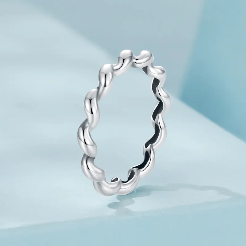 (immagine per) Anello metallico intrecciato stile PANDORA - SCR1047 - Visualizza 2