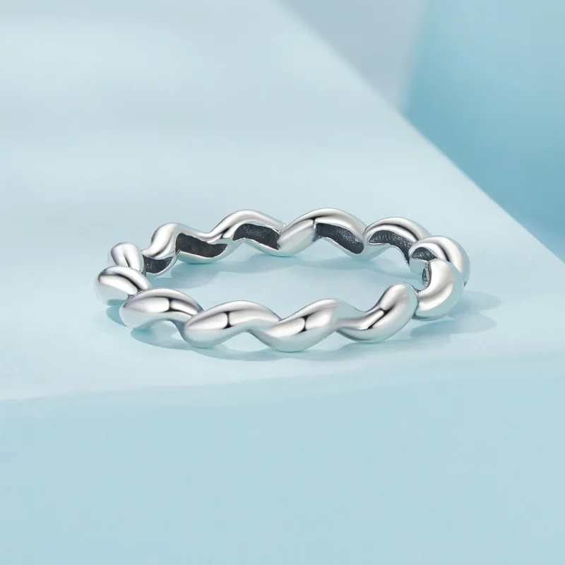 (immagine per) Anello metallico intrecciato stile PANDORA - SCR1047 - Visualizza 3