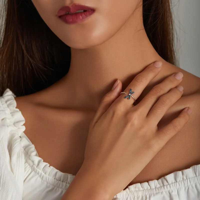 (immagine per) Anello PANDORA Style con libellula - BSR216 - Visualizza 7