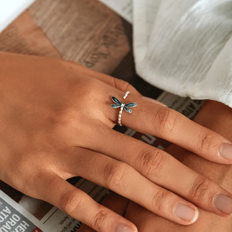 (immagine per) Anello PANDORA Style con libellula - BSR216 - Visualizza 9