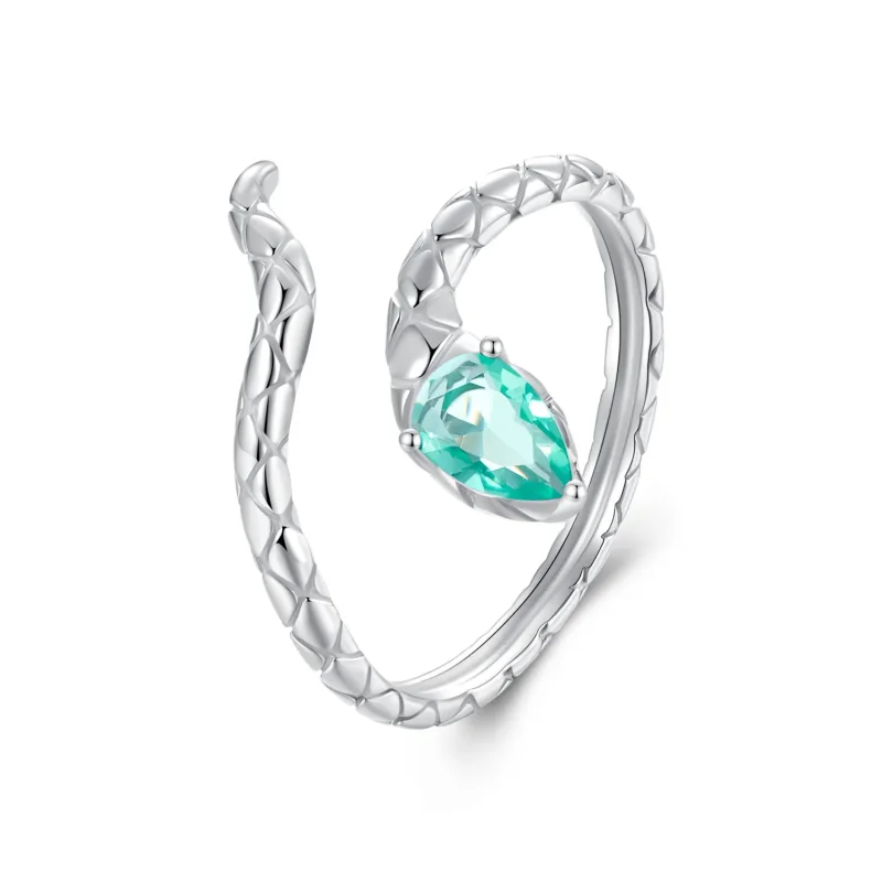 (immagine per) Anello PANDORA Style piccolo serpente verde - SCR1057-E