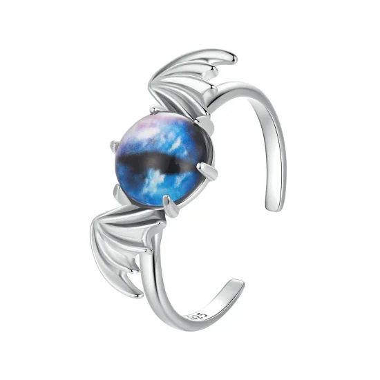 (immagine per) Anello stile PANDORA con occhio del diavolo - BSR605-E