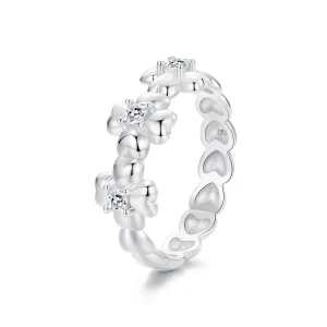 (immagine per) Anello stile PANDORA con quadrifoglio - SCR1045