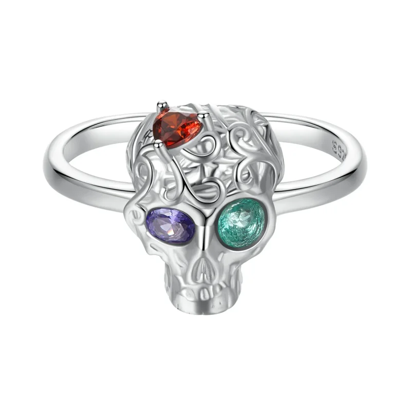 (immagine per) Anello teschio stile PANDORA - BSR607-E