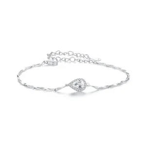 (immagine per) Bracciale con goccia d'acqua scintillante stile PANDORA - BSB185