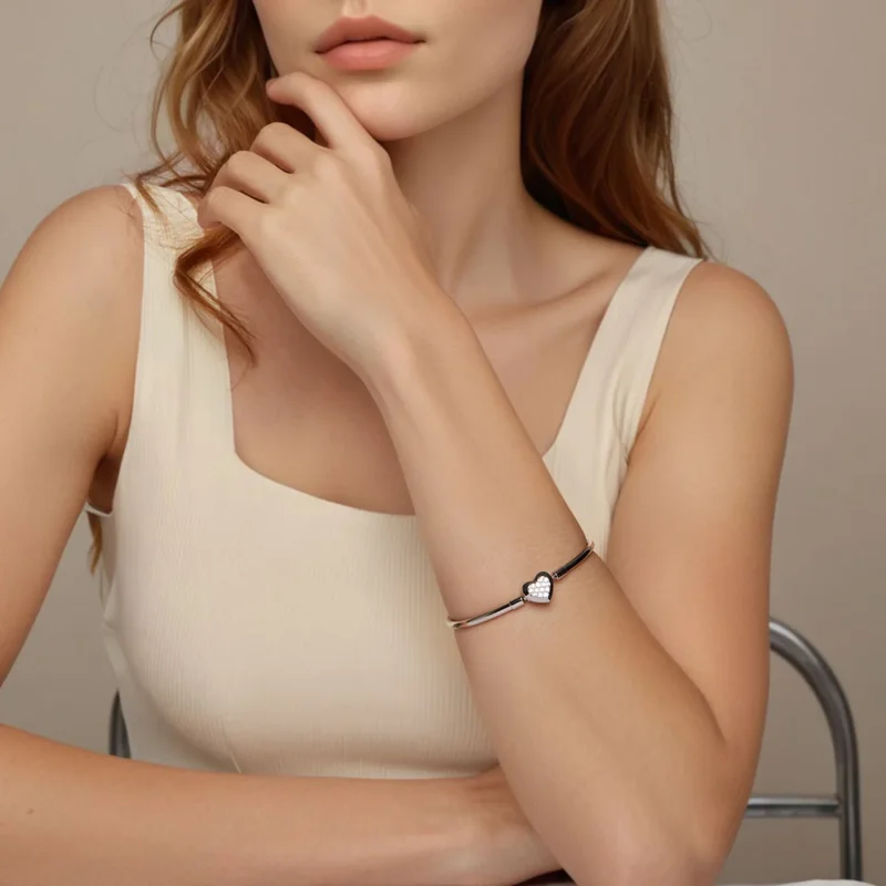 (immagine per) Bracciale PANDORA Style Heart Basic - BSB192 - Visualizza 7