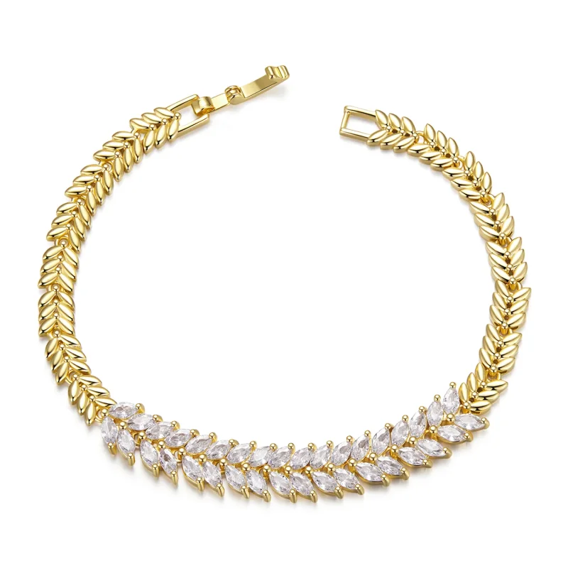 (immagine per) Bracciale PANDORA Style Sparkling Leaf - YIB067-B