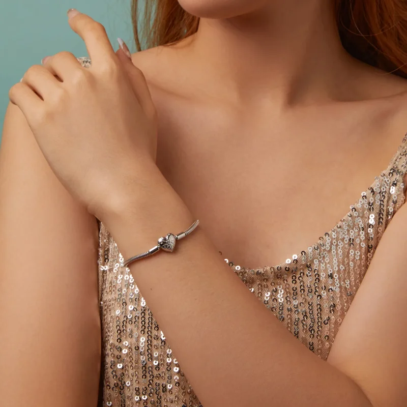 (immagine per) Bracciale PANDORA Style Star Heart Basic - BSB196 - Visualizza 3
