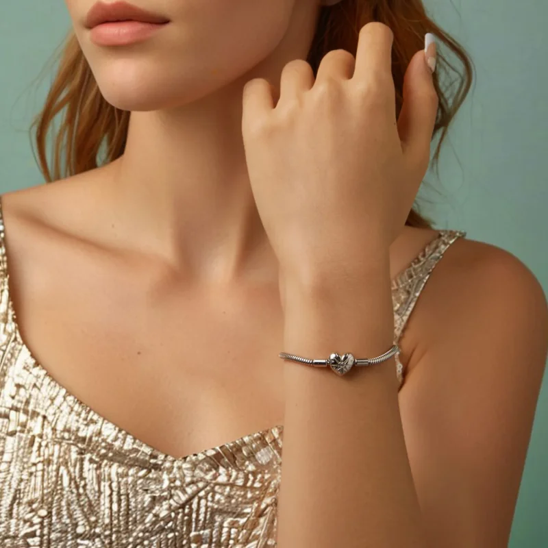 (immagine per) Bracciale PANDORA Style Star Heart Basic - BSB196 - Visualizza 9