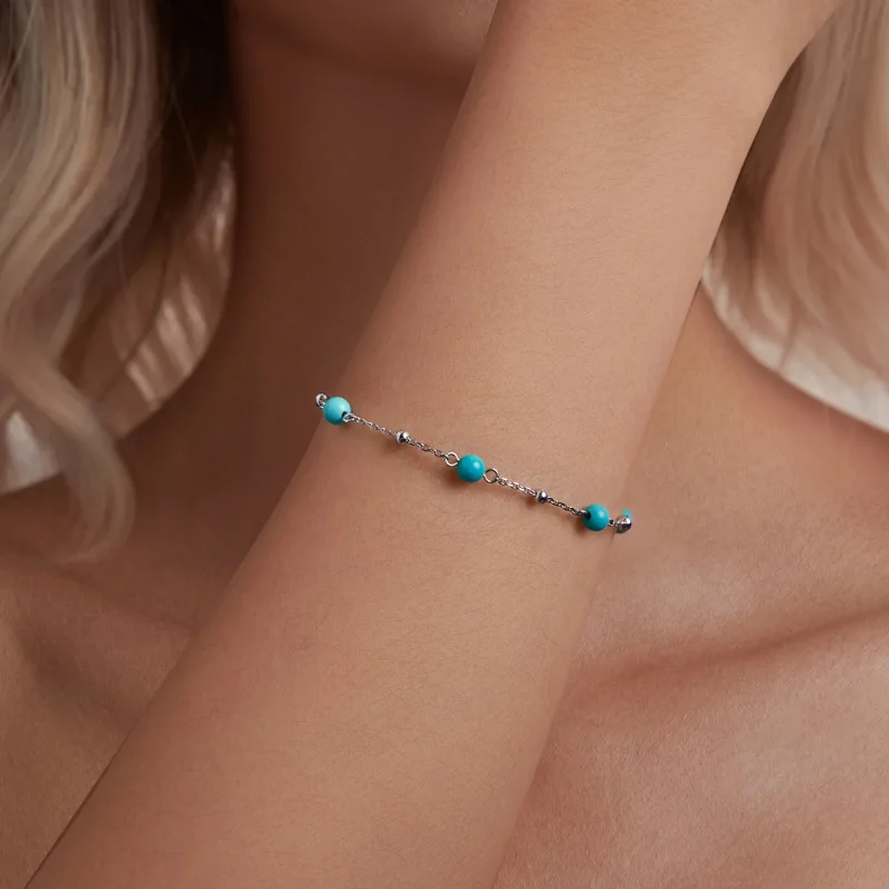 (immagine per) Bracciale PANDORA Style Turchese - BSB197 - Visualizza 5