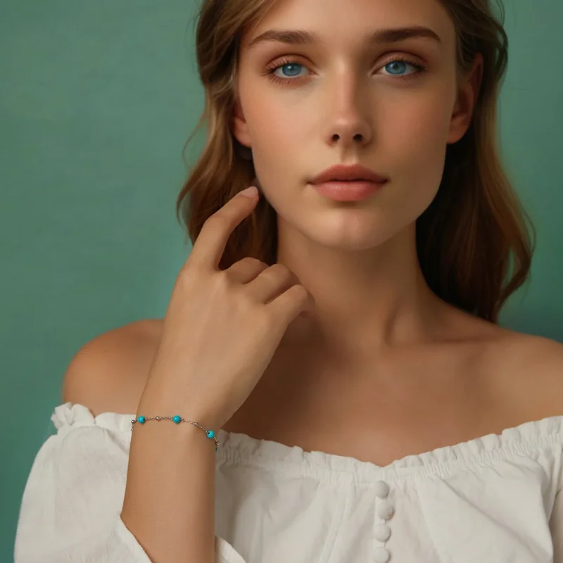 (immagine per) Bracciale PANDORA Style Turchese - BSB197 - Visualizza 7