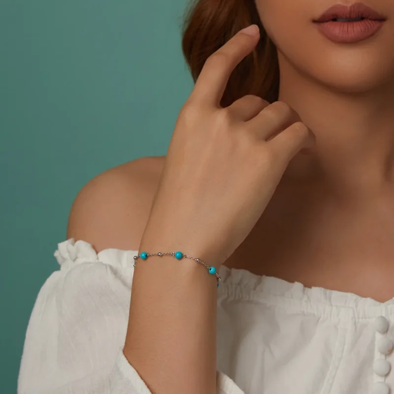 (immagine per) Bracciale PANDORA Style Turchese - BSB197 - Visualizza 9