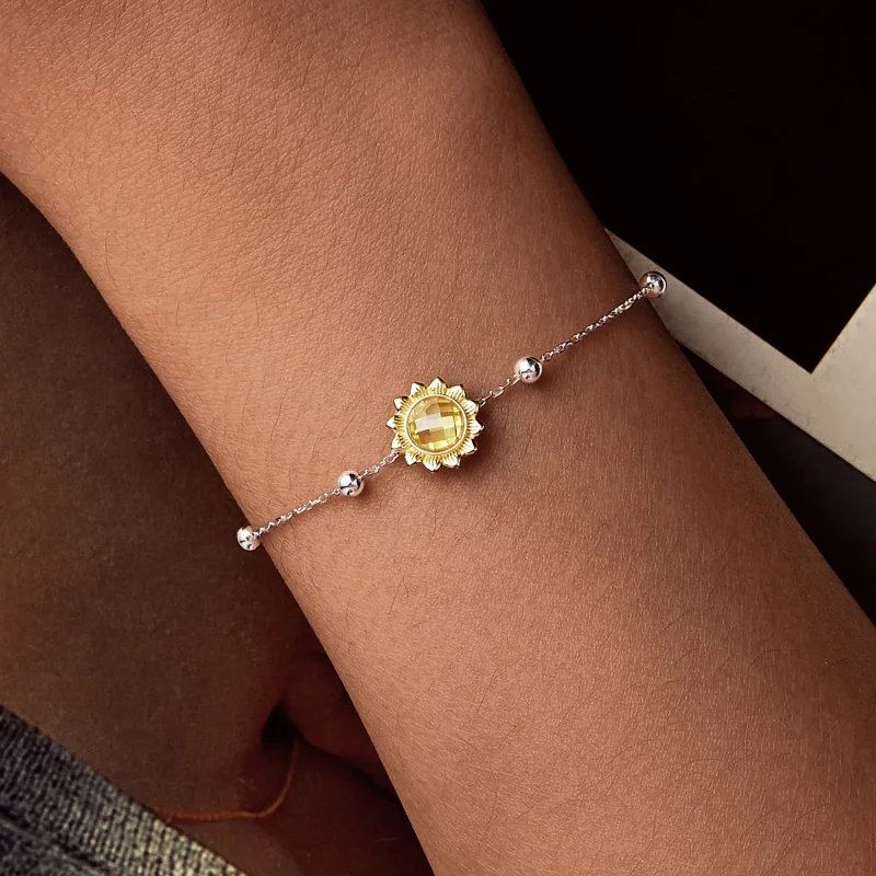 (immagine per) Bracciale stile PANDORA Girasole - SCB282 - Visualizza 3