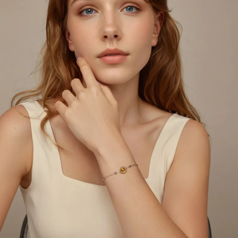 (immagine per) Bracciale stile PANDORA Girasole - SCB282 - Visualizza 7