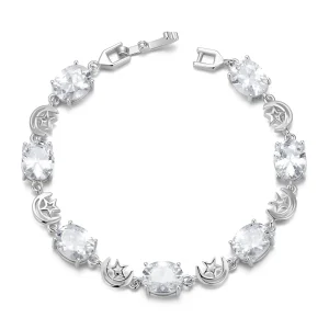 (immagine per) Bracciale stile PANDORA Stella e Luna - YIB068-A
