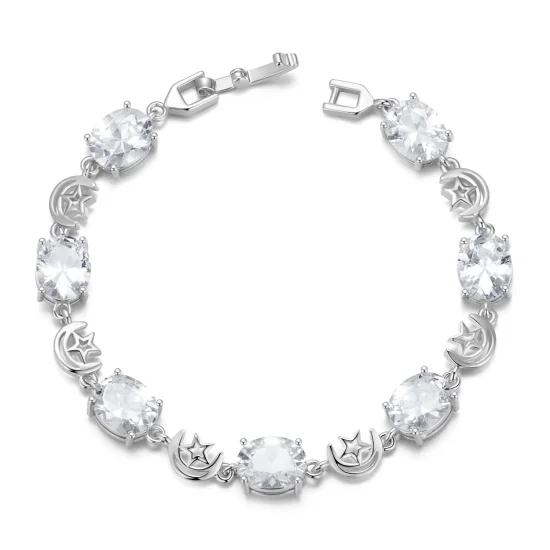 (immagine per) Bracciale stile PANDORA Stella e Luna - YIB068-A