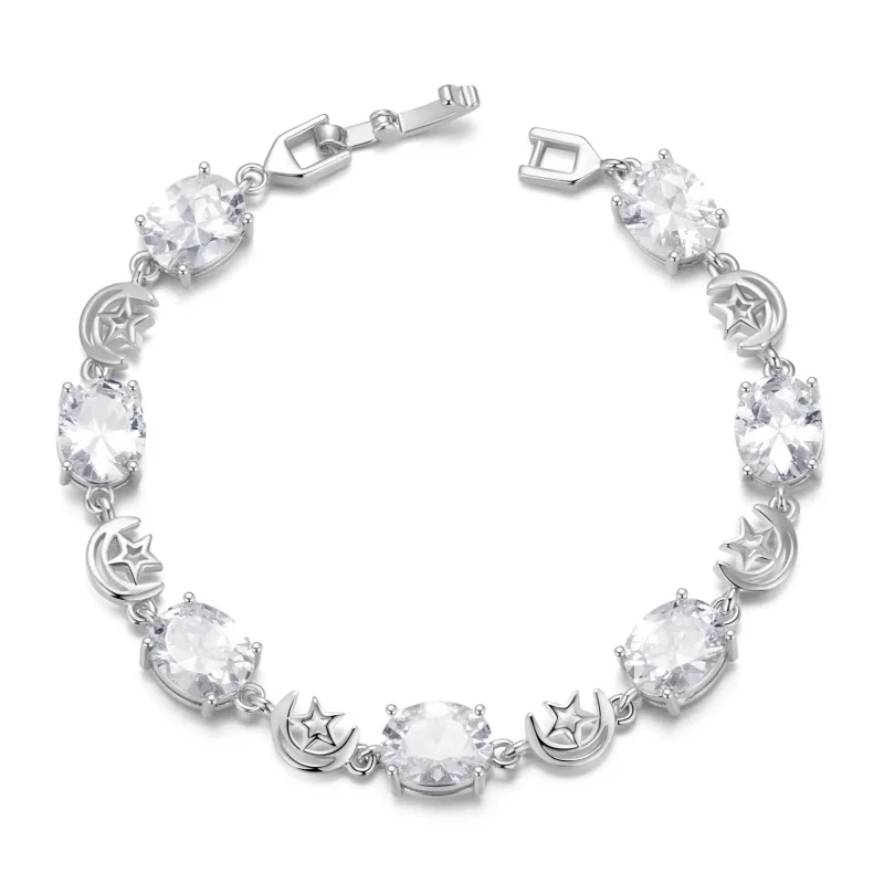 (immagine per) Bracciale stile PANDORA Stella e Luna - YIB068-A
