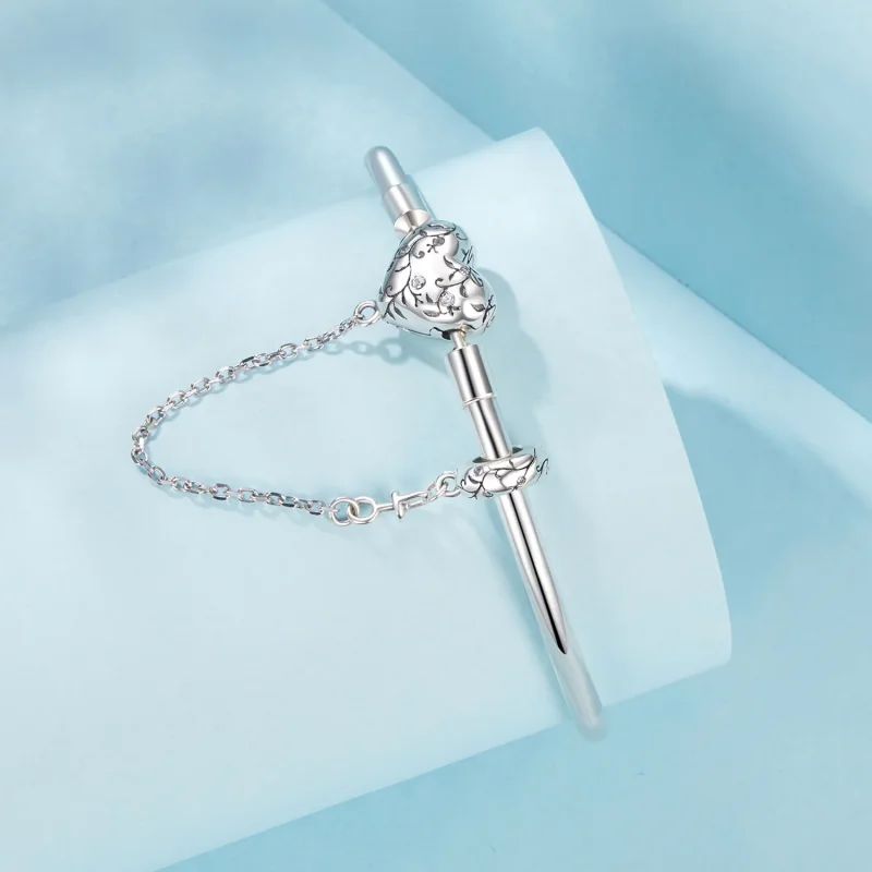 (immagine per) Braccialetto a forma di cuore vintage stile PANDORA - SCB287 - Visualizza 2