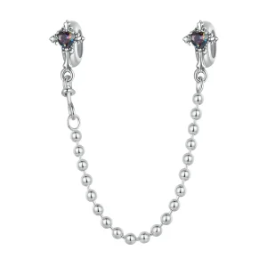 (immagine per) Catena di sicurezza in silicone con croce vintage stile PANDORA - BSC1060
