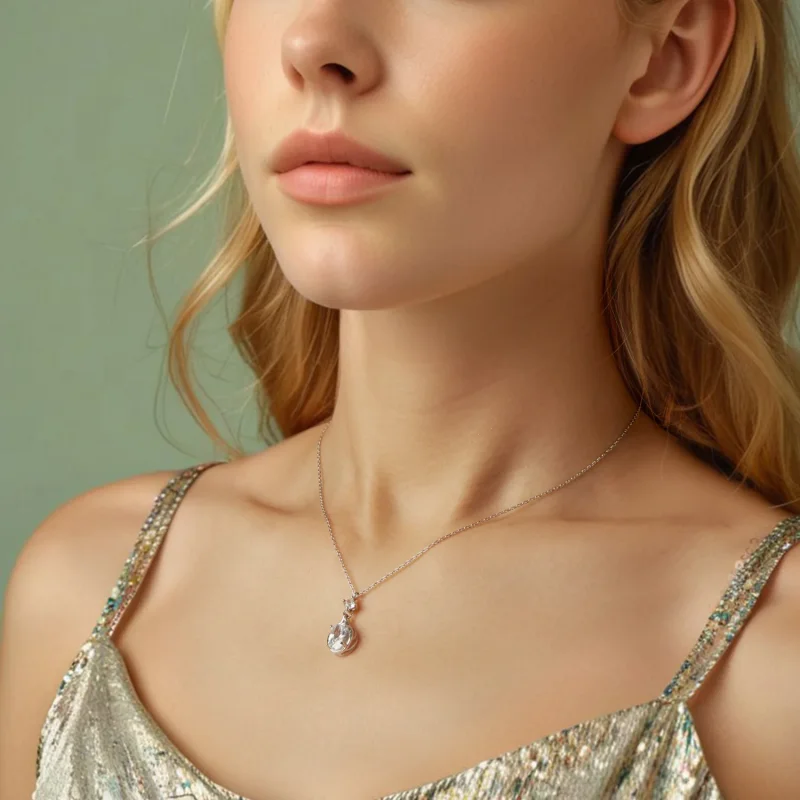 (immagine per) Collana a goccia in stile PANDORA - BSN402 - Visualizza 6