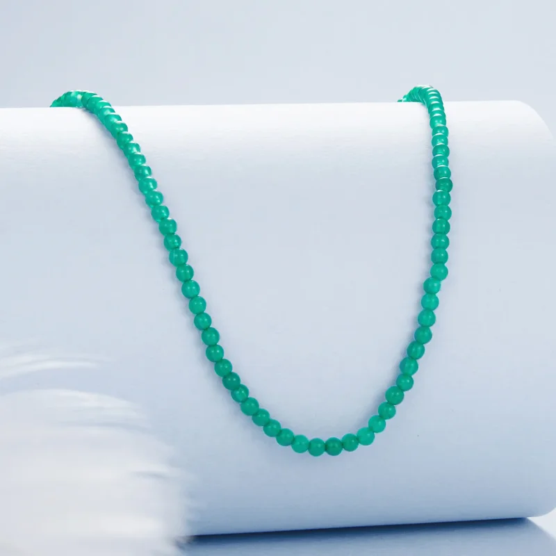 (immagine per) Collana clavicola in agata verde stile PANDORA - BSN403 - Visualizza 2