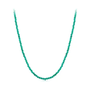 (immagine per) Collana clavicola in agata verde stile PANDORA - BSN403