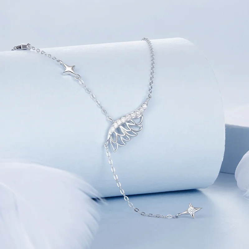 (immagine per) Collana con ali in stile PANDORA - BSN395 - Visualizza 2