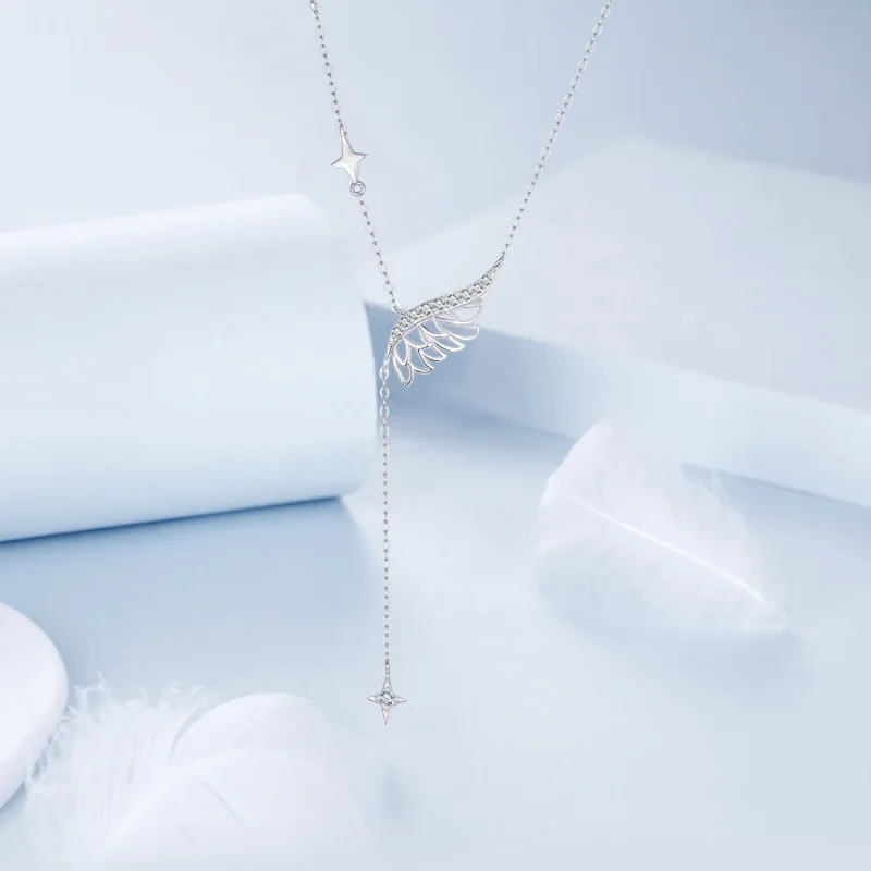 (immagine per) Collana con ali in stile PANDORA - BSN395 - Visualizza 3