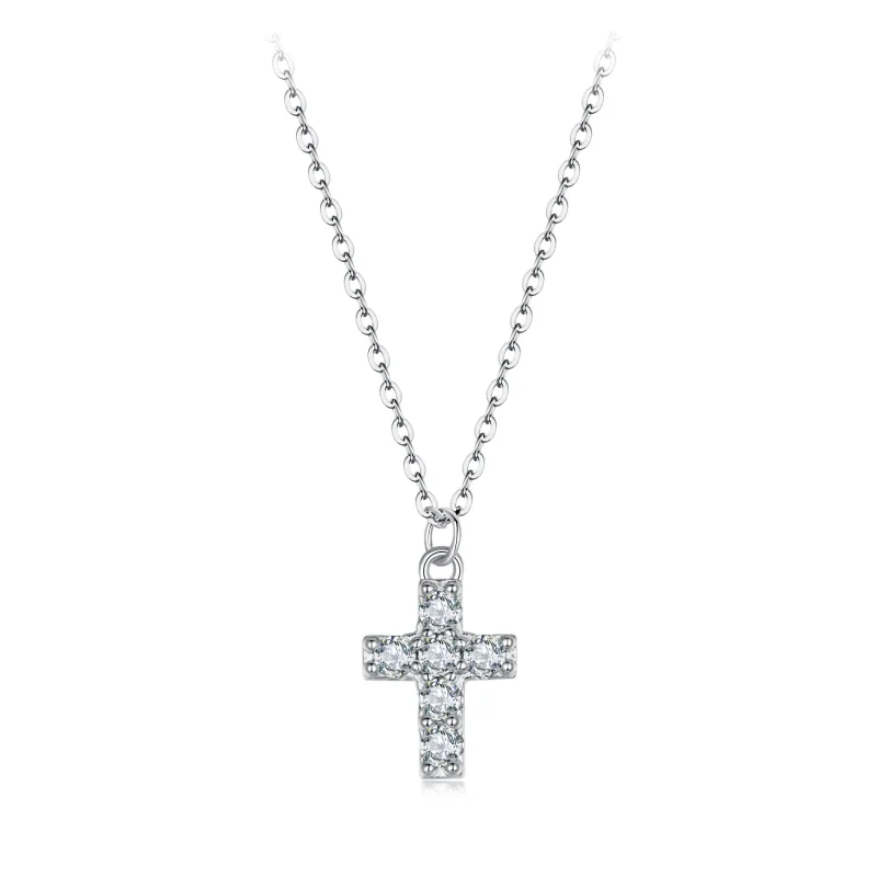 (immagine per) Collana con croce stile PANDORA (con un certificato) - MSN039