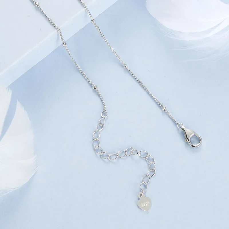 (immagine per) Collana con cuore stile PANDORA - BSN375 - Visualizza 4