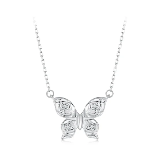 (immagine per) Collana con farfalla in stile PANDORA Rose - BSN396
