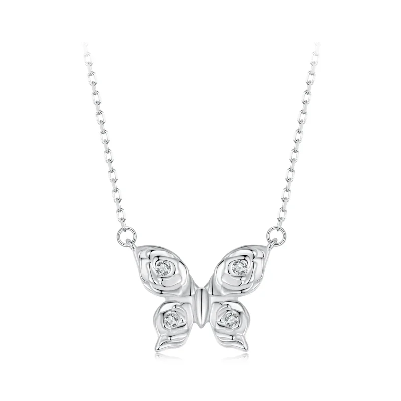 (immagine per) Collana con farfalla in stile PANDORA Rose - BSN396