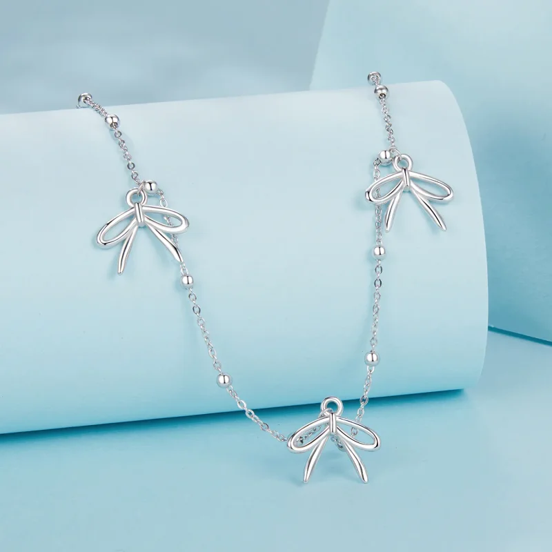 (immagine per) Collana con fiocco stile PANDORA - SCN529 - Visualizza 2