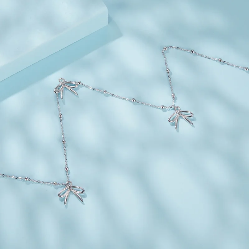 (immagine per) Collana con fiocco stile PANDORA - SCN529 - Visualizza 4