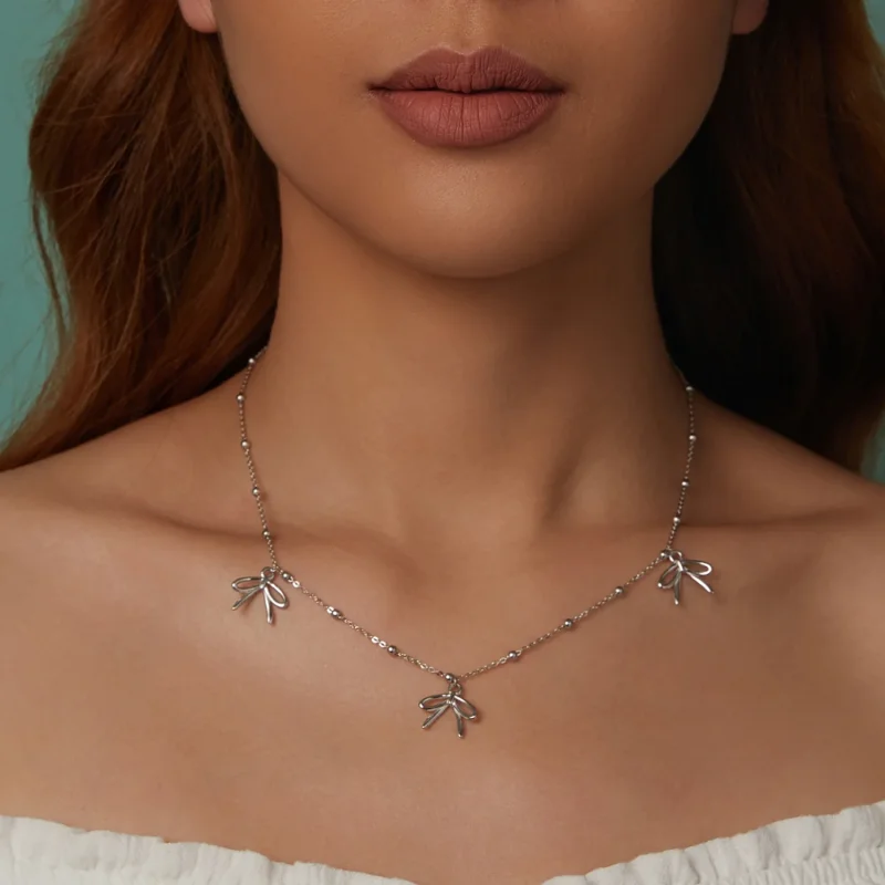(immagine per) Collana con fiocco stile PANDORA - SCN529 - Visualizza 8