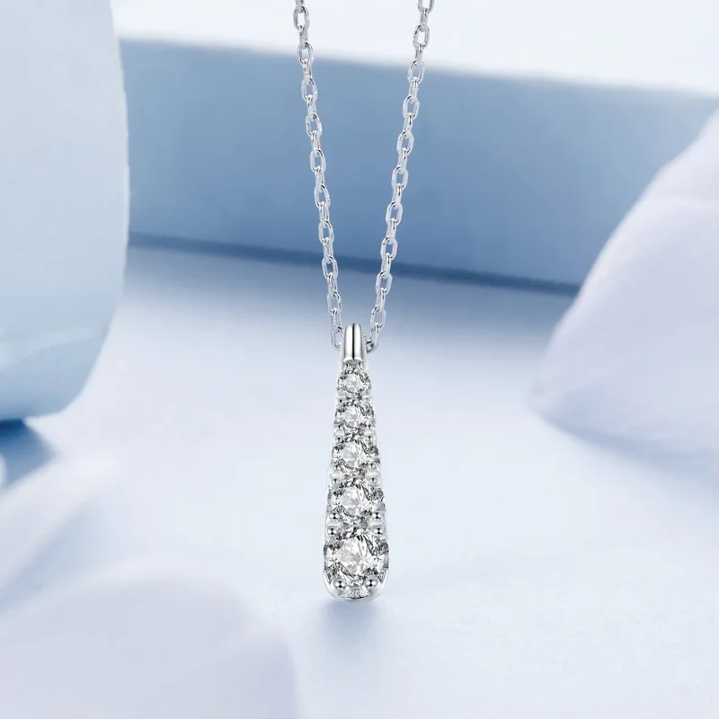(immagine per) Collana con goccia d'acqua stile PANDORA Temperamento - BSN399 - Visualizza 3