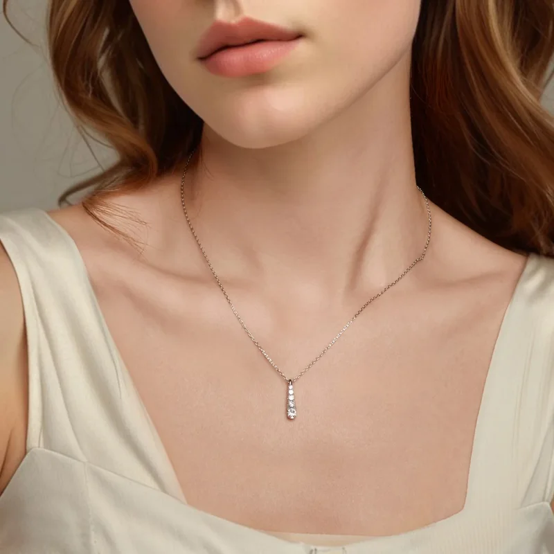 (immagine per) Collana con goccia d'acqua stile PANDORA Temperamento - BSN399 - Visualizza 5