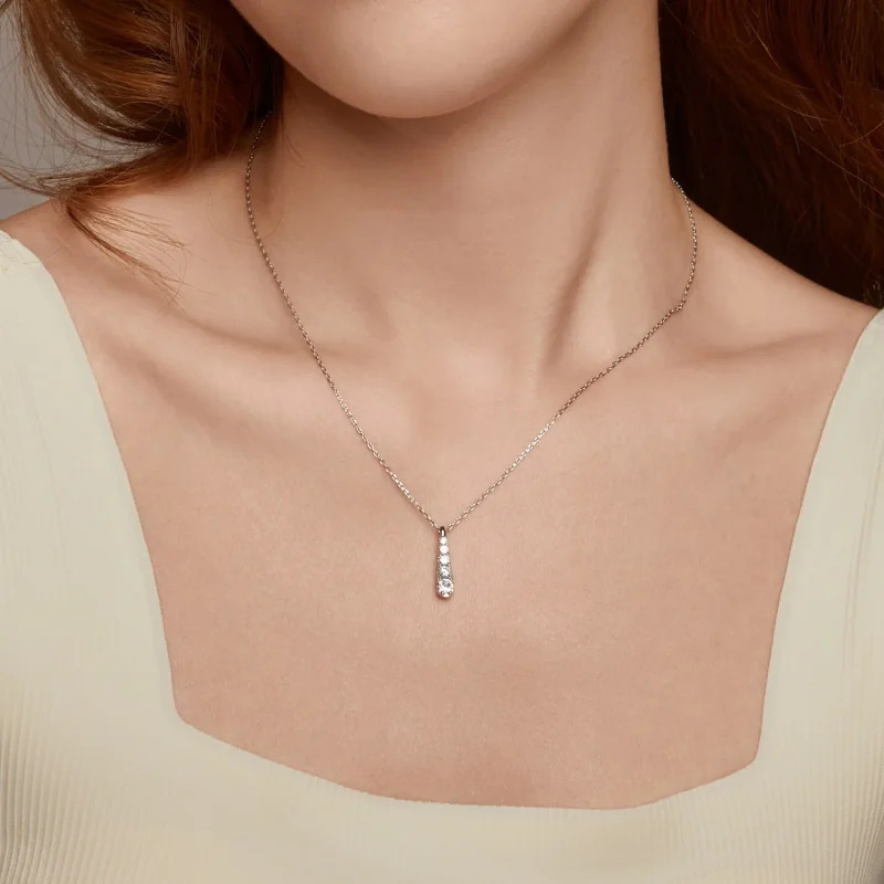 (immagine per) Collana con goccia d'acqua stile PANDORA Temperamento - BSN399 - Visualizza 7