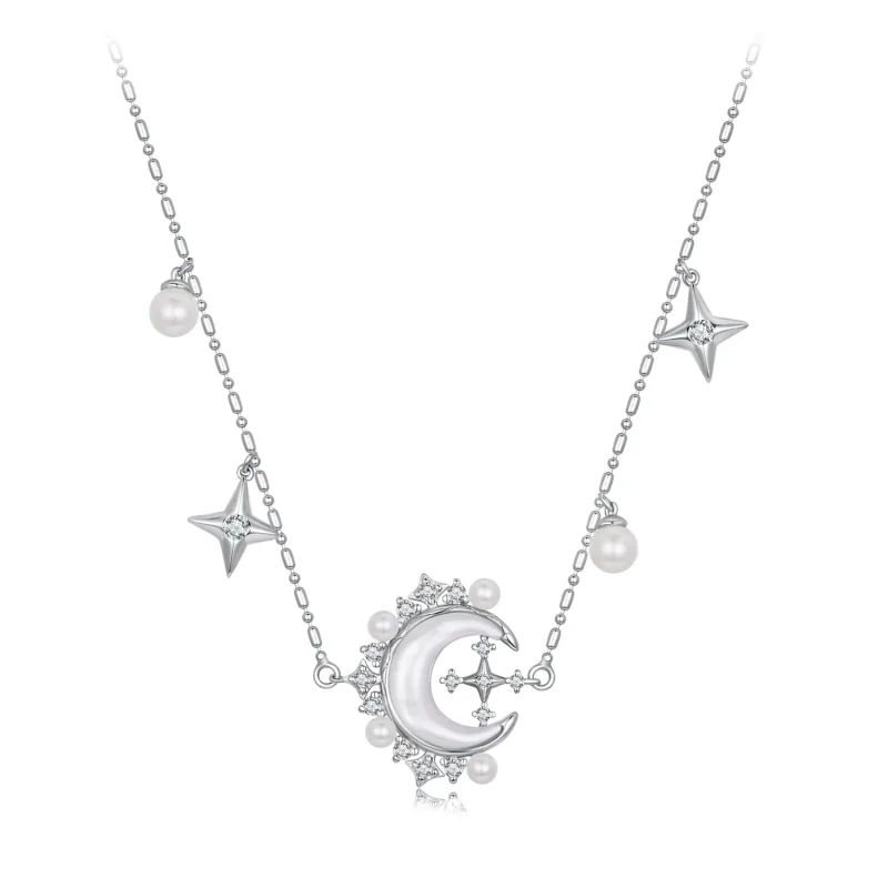 (immagine per) Collana con mezzaluna in stile PANDORA - YIN115