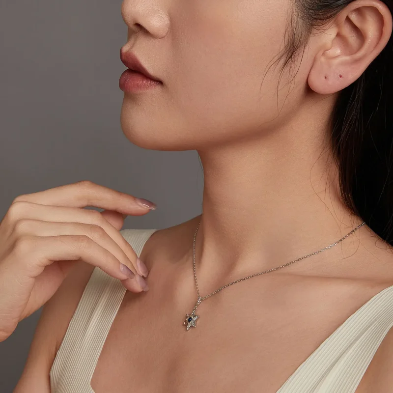 (immagine per) Collana con occhio di demone Starburst in stile PANDORA - BSN397 - Visualizza 8