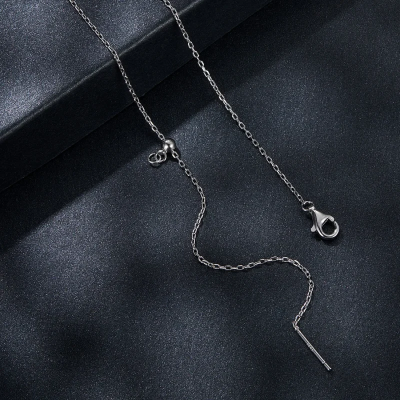 (immagine per) Collana con pendente in moissanite da 0,5 ct stile PANDORA (con un certificato) - Visualizza 4