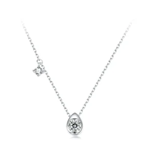 (immagine per) Collana con pendente in moissanite da 0,5 ct stile PANDORA (con un certificato) - MSN037