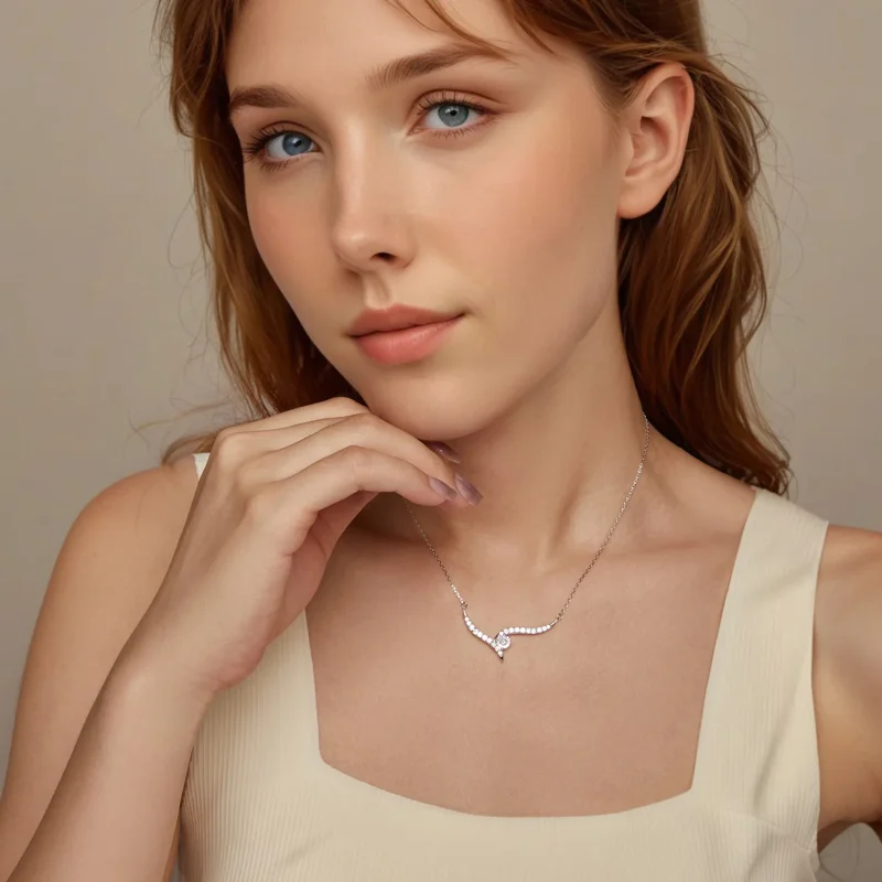 (immagine per) Collana stile PANDORA Simple Line - BSN400 - Visualizza 6