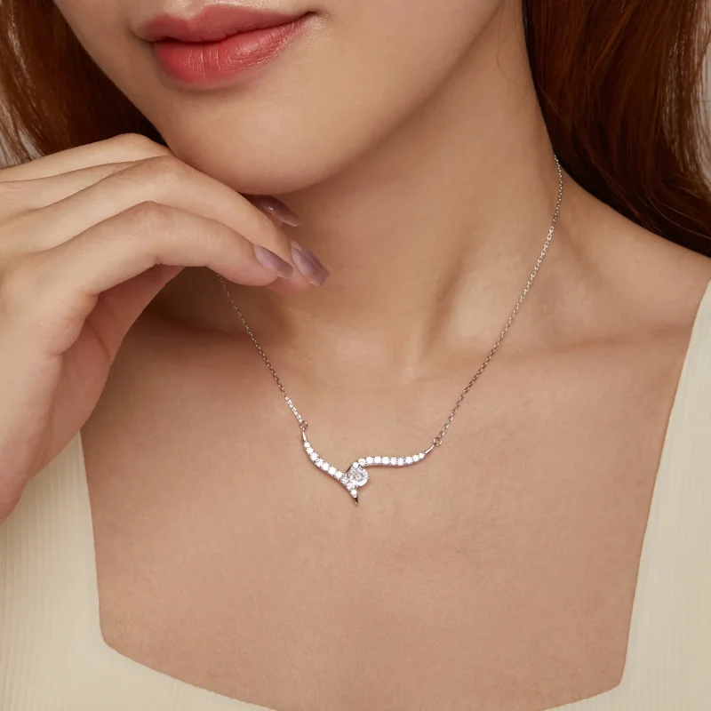 (immagine per) Collana stile PANDORA Simple Line - BSN400 - Visualizza 7